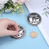 Flat Round Aluminum Car Decorative Stickers DIY-WH0504-30B-3