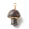 Natural Mixed Gemstone Pendants PALLOY-JF01134-2