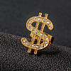 Alloy Rhinestone Adjustable Cuff Rings for Men FS-WGC468B-01-1