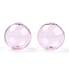 Transparent Blow High Borosilicate Glass Globe Beads GLAA-T003-09A-2
