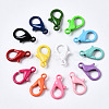 Spray Painted Eco-Friendly Alloy Lobster Claw Clasps PALLOY-T080-06E-NR-2