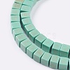 Synthetic Turquoise Beads Strands X-TURQ-G108-4x4mm-03-3