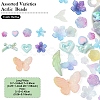 60Pcs Acrylic Beads MACR-YW0003-74A-1