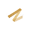 4M Iron on/Sew on Polyester Flower Lace Ribbon OCOR-WH0088-48B-7