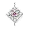 Brass Rhinestone Pendants RB-CBAA948-02P-1