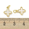 Brass with Sea Shell Charms X-KK-Q820-15G-3