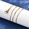 Ion Plating(IP) 304 Stainless Steel Snake Chain Necklaces NJEW-F112-31-2