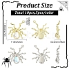 10Pcs 2 Colors Halloween Rack Plating Alloy Pendants FIND-YW0012-28-2