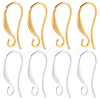 40Pcs 2 Colors Brass Earring Hooks KK-SC0006-52-1