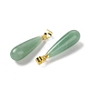 Natural Green AventurineTeardrop Pendants X-G-Q005-03G-06-2