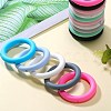 9Pcs Ring Food Grade Eco-Friendly Silicone Focal Beads JX895I-6