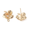 Brass Stud Earring Findings KK-N256-06G-2