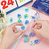 SUNNYCLUE 40Pcs 10 Style Transparent Enamel Acrylic Beads TACR-SC0001-09A-4