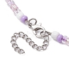 Glass Seed Beaded Necklace NJEW-JN04493-6