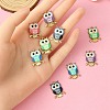 10Pcs 5 Colors Printed Alloy Pendants FIND-YW0004-46B-4