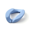 Spray Painted Acrylic Linking Ring OACR-WH0006-16M-2