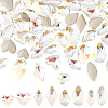 64Pcs 8 Style Light AB Style K9 Glass Rhinestone Cabochons RGLA-FG0001-09-1