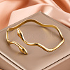 Snake 304 Stainless Steel Cuff Bangles FS-WGA46EE-01-4