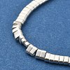Electroplated Non-magnetic Synthetic Hematite Beads Strands X-G-E495-11B-03-4