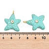 Dyed Synthetic Turquoise Pendants G-H353-01G-01-3