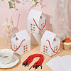50 Bags House Shaped Paper Folding Candy Tote Boxes with Hollow Window and Rope Handles CON-BC0007-76A-4