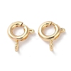 Rack Plating Brass Spring Ring Clasps KK-F090-22LG-1
