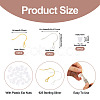 20Pcs 2 Styles 925 Sterling Silver Flat Coil Earwire STER-TA0001-38-4