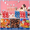 10Pcs Printed Leaf Platic Gift Storage Bags with Die Cut Hole Handles ABAG-WH0048-65-7