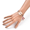 Adjustable Nylon Twisted Cord Slider Bracelets Sets BJEW-JB05322-5