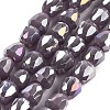 Electroplate Glass Beads Strands EGLA-D030-P4mm-B06-1
