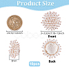 10Pcs Plastic Imitation Pearl Half Round Beads DIY-FG0010-45-2