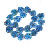Handmade Millefiori Glass Beads Strands LAMP-T021-29C-2