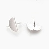 Brass Stud Earring Findings KK-P160-06P-NF-2