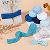 14M 7 Style Blue Series Elastic Crochet Headband Ribbon OCOR-BC0005-36-5