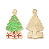 Christmas Alloy Enamel Pendants X-ENAM-D047-17G-07-1
