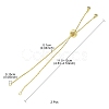 Rack Plating Brass Box Chain Slider Bracelets MAK-YW0001-04G-4