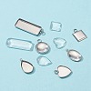 36Pcs 6 Styles 04 Stainless Steel Pendant Cabochon Settings STAS-FS0001-27-3