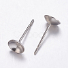 Tarnish Resistant 304 Stainless Steel Stud Earrings Findings X-STAS-K146-016-6mm-1