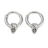 Snake Head 316 Surgical Stainless Steel Hoop Earrings EJEW-G416-41B-AS-4