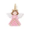 Beaded Angel Charms PALLOY-MZ01207-2