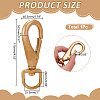 Brass Swivel Clasps KK-AR0001-93B-2