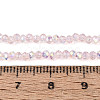 AB Color Plated Transparent Glass Rondelle Beads Strands EGLA-T029-2mm-10H-4