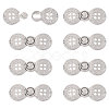 Zinc Alloy Snap Lock Clasps FIND-WH0149-96P-1