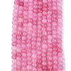 Ombre Effect Dyed Crackle Glass Beads Strands GLAA-Q106-01A-B08-2