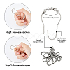 SUPERFINDINGS 12Pcs Iron Shower Curtain Rings for Bathroom AJEW-FH0003-37AS-3