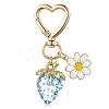 Acrylic Strawberry Pendant Decoration HJEW-SW00120-02-11