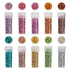50G 10 Colors Cylinder Seed Beads SEED-DC0001-11-1