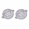 Tarnish Resistant 201 Stainless Steel Links connectors STAS-S079-156B-P-1