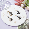 100Pcs 2 Style 304 Stainless Steel Earring Hooks STAS-BBC0004-49-4