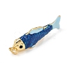 Brass Enamel Pendants KK-L255-03G-B02-2